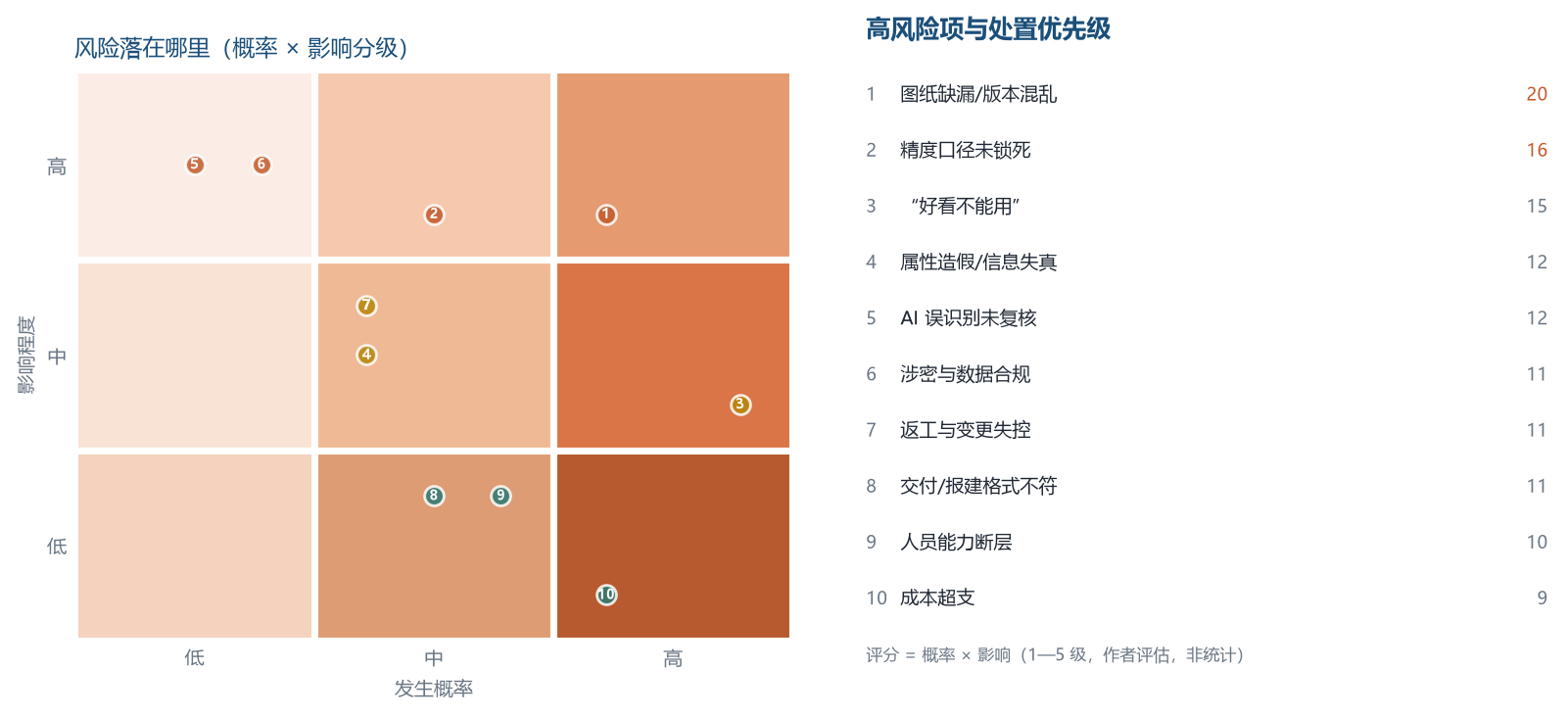 图 7 翻模项目风险矩阵与处置优先级